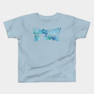 Therapy is Cool Blue Kids T-Shirt